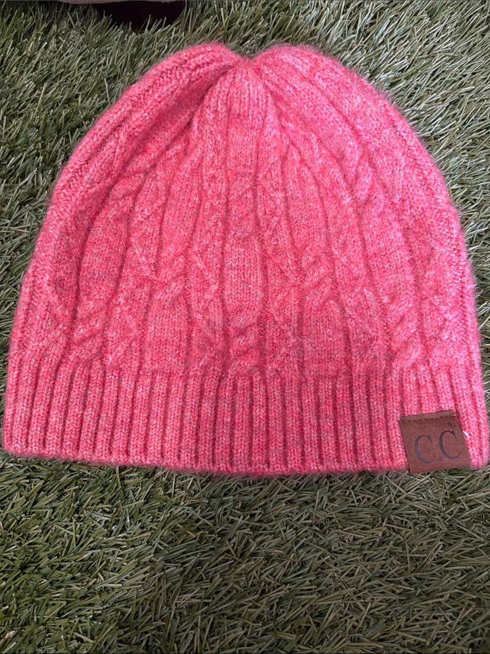 C.C women’s Coral Cable Knit Beanie